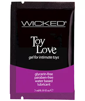 Wicked Sensual Care Toy Love Water Based Lubricant - .1 Oz Fragrance Free