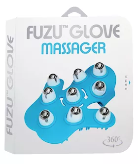 Fuzu Glove Massager - Neon Blue