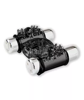 Nu Sensuelle Double Action Cockring 2x7 Function - Black