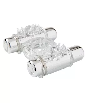 Nu Sensuelle Double Action Cockring 2x7 Function - Clear