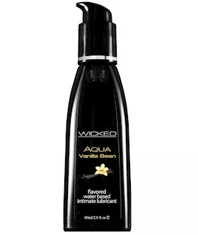 Wicked Sensual Care Aqua Water Based Lubricant - 2 Oz Vanilla Bean