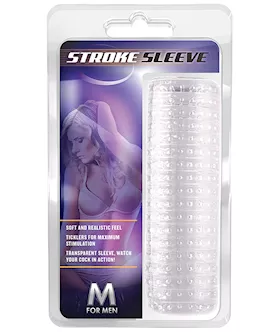 Blush M For Men Stroke Sleeve - Clear