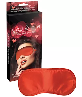 You & Me Silky Red Blindfold