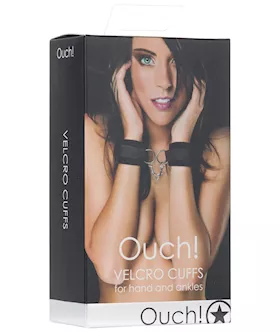 Shots Ouch Velcro Hand/ankle Cuffs - Black