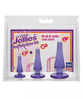Crystal Jellies Anal Initiation Kit - Purple