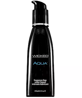 Wicked Sensual Care Aqua Water Based Lubricant - 8.5 Oz Fragrance Free