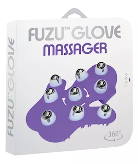 Fuzu Glove Massager - Neon Purple