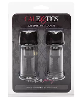 Nipple Play Vacuum Twist Suckers - Black