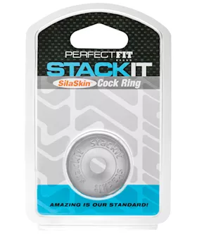 Perfect Fit Stackit Cock Ring - Clear