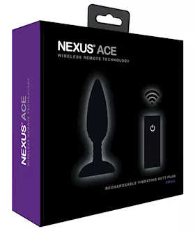 Nexus Ace Remote Control Butt Plug Small - Black