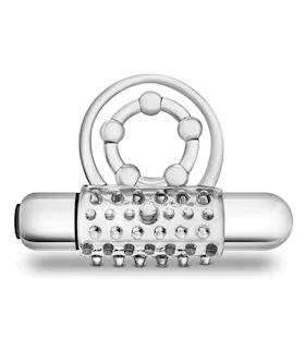 Blush Stay Hard Super Clitifier Cock Ring - Clear