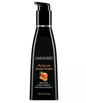 Wicked Sensual Care Water Based Lubricant - 4 Oz Sweet Peach