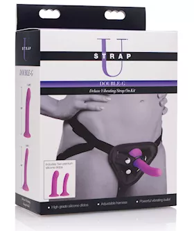 Strap U Double G Deluxe Vibrating Strap-on Kit