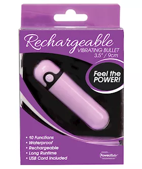 Simple & True Rechargeable Vibrating Bullet - Purple
