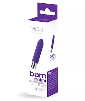 Vedo Bam Mini Rechargeable Bullet Vibe - Into You Indigo