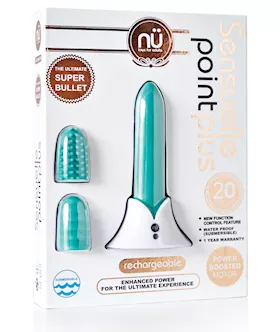 Nu Sensuelle Point Plus Rechargeable Bullet - Tiffany Blue