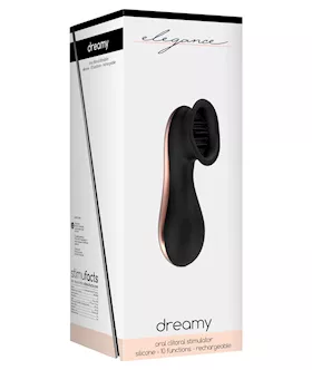 Shots Elegance Dreamy Oral Clitoral Stimulator - 10 Speed Black