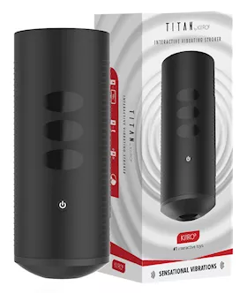 Kiiroo Titan Interactive Vibrating Stroker - Black