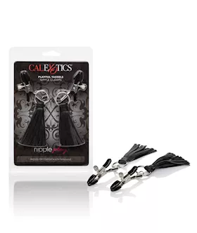 Nipple Play Playful Tassels Nipple Clamps - Black