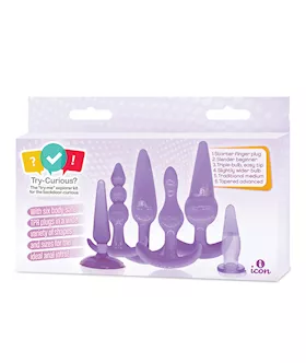 Try-curious Anal Plug Kit - Purple