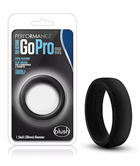 Blush Performance Silicone Go Pro Cock Ring - Black