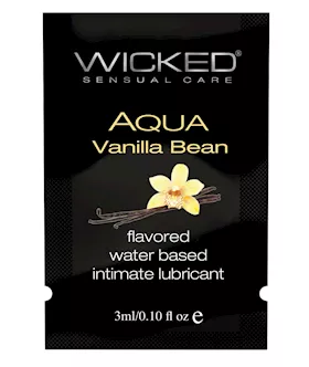 Wicked Sensual Care Water Based Lubricant - .1 Oz Vanilla Bean