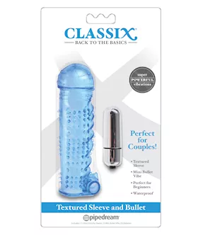 Classix Textured Sleeve & Bullet - Blue
