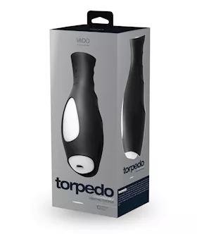 Vedo Torpedo Vibrating Rechargable Stroker - Just Black