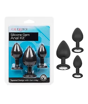 Silicone Gem Anal Kit - Black