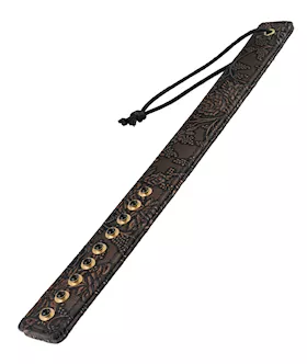 Spartacus Paddle W/gems - Brown Floral Print