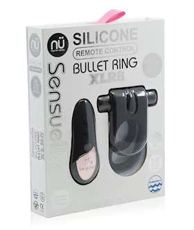 Nu Sensuelle Silicone Remote Control Xlr8 Turbo Boost Bullet Ring - Black