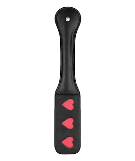 Shots Ouch Hearts Paddle - Black