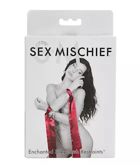 Sex & Mischief Enchanted Sash Restraints - Burgundy