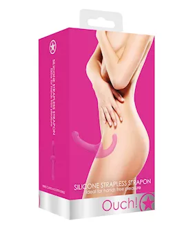 Shots Ouch Silicone Strapless Strap On - Pink