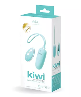 Vedo Kiwi Rechargeable Insertable Bullet - Tease Me Turquoise