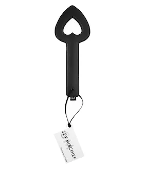 Sex & Mischief Shadow Heart Paddle - Black