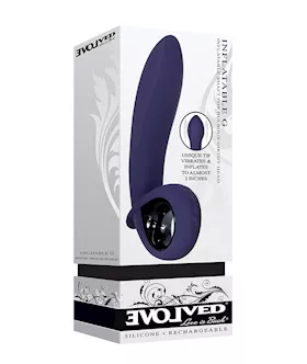 Evolved Inflatable G Rechargeable Vibrator - Purple