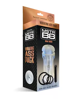 Mstr B8 Bum Rush Vibrating Ass Pack - Kit Of 5 Clear