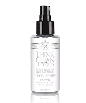 Sensuva Think Clean Thoughts Anti Bacterial Toy Cleaner - 2 Oz Bottle