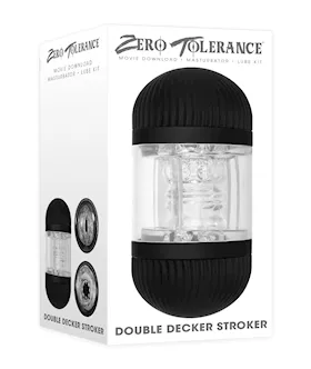 Zero Tolerance Double Decker Stroker - Black/clear
