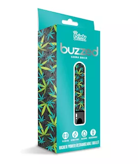 Buzzed 3.5" Rechargeable Bullet - Canna Queen Black