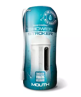 Shower Stroker Vibrating Ass - Clear