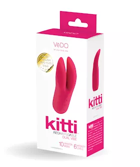 Vedo Kitti Rechargeable Dual Vibe - Foxy Pink