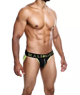 Male Basics Neon Jockstrap Neon Yellow Sm