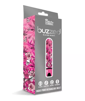 Buzzed 3.5" Rechargeable Bullet - Blazing Beauty Pink