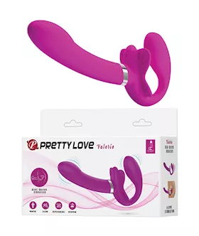 Pretty Love Valerie Strapless Strap On - Fuchsia
