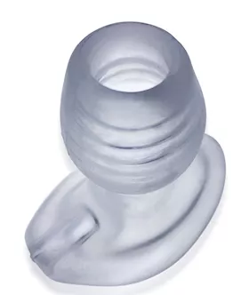 Oxballs Glowhole 1 Hollow Buttplug W/led Insert Small - Clear
