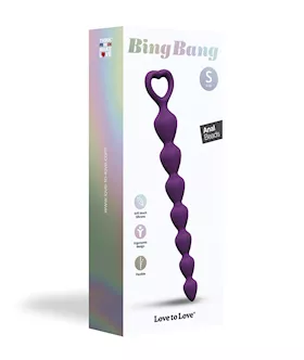 Love To Love Bing Bang Anal Beads - Violet Small