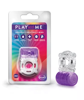 Blush Play With Me One Night Stand Vibrating C Ring - Purple