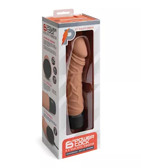 Powercocks 6.5" Realistic Vibrator - Mocha